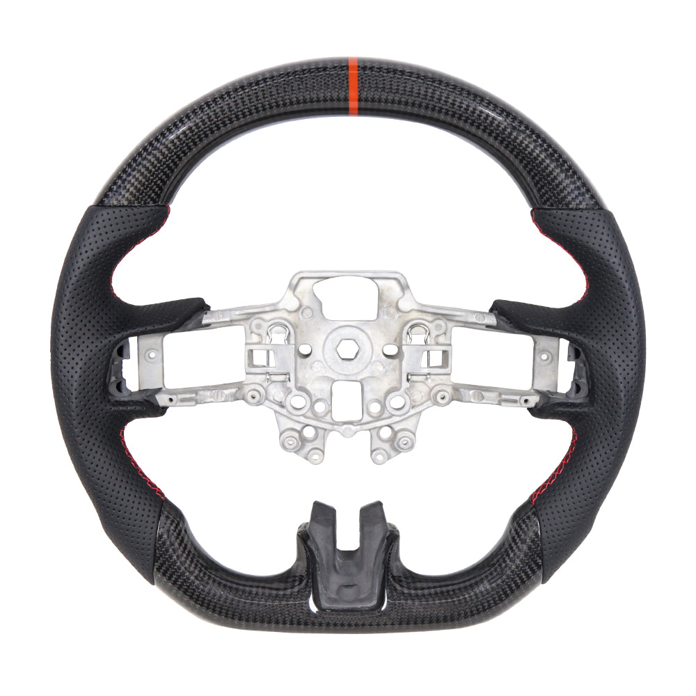 100% Real Carbon Fibre Steering Wheel for Mustang EcoBoost GT Shelby-Mustang GT350 GT350R 2.3L 5.0L 2015-2017