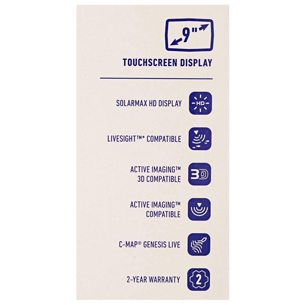Lowrances HDS-9 Live with Active Imaging 3-in-1 Transom Mount Transducer & C-MAP Pro Chart