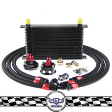 Load image into Gallery viewer, 10AN Trust Type Engine Oil Cooler Kit New Aluminium Oil Cooler Relocation Kit for Cars