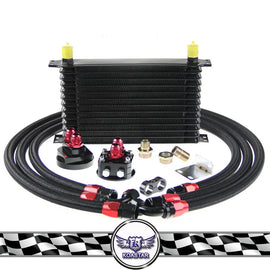 10AN Trust Type Engine Oil Cooler Kit New Aluminium Oil Cooler Relocation Kit for Cars