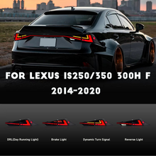 Load image into Gallery viewer, HCMOTIONZ Factory New LED Tail Lights Start up Animation DRL for Lexus IS 200t F IS250 300 350 300h Rear Lights 2014-2020