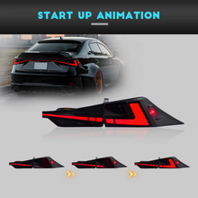 Load image into Gallery viewer, HCMOTIONZ Factory New LED Tail Lights Start up Animation DRL for Lexus IS 200t F IS250 300 350 300h Rear Lights 2014-2020