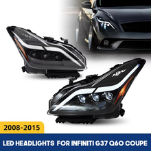 Load image into Gallery viewer, HCMOTIONZ LED Headlights for Infiniti G37 2008-2013 DRL Start up Animation Q60 Coupe Convertible 2014-2015 Car Front Lamps