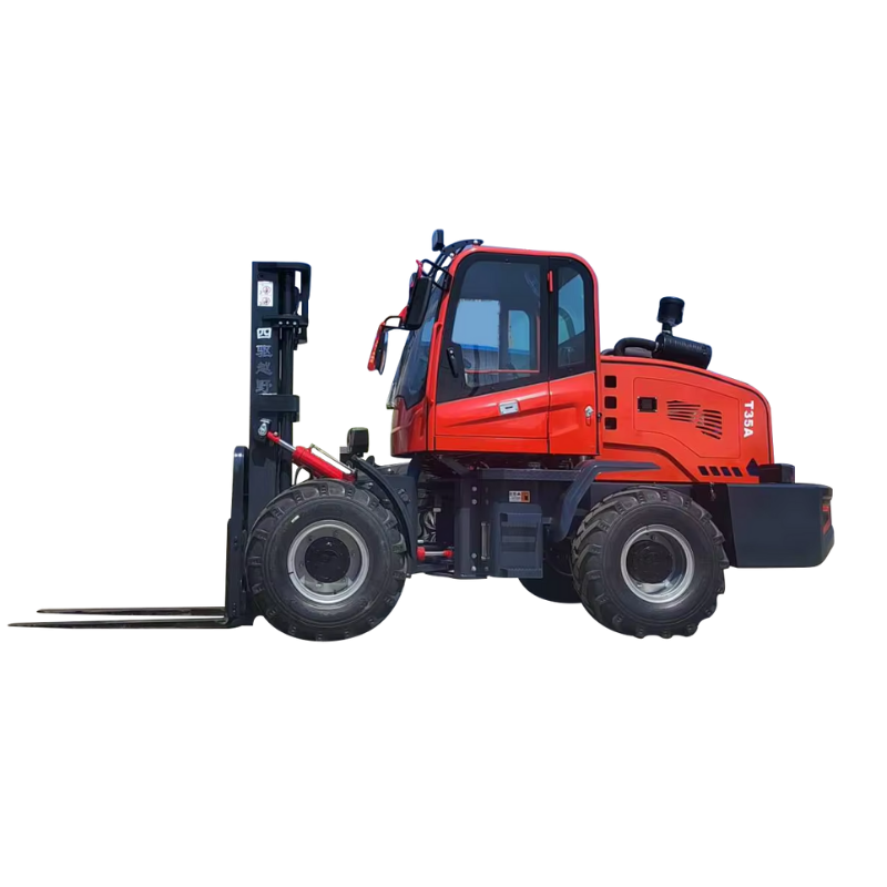 New Design 2024! Japanese Engine CE ISO Certificate 3.5Ton 4ton 5ton 4x4 Off-road Forklift for Sale