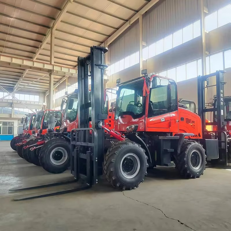 New Design 2024! Japanese Engine CE ISO Certificate 3.5Ton 4ton 5ton 4x4 Off-road Forklift for Sale