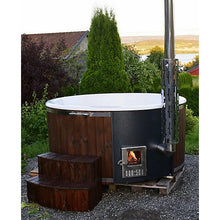 Load image into Gallery viewer, Hud-1 EZ Buildings 79 in. x 39 in. Sierra Premium Wood Fired 6-Person Hot Tub , SIERRA PREMIUM