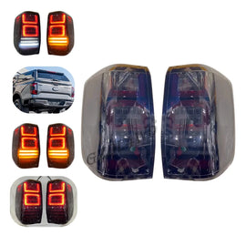 2024 New GZDL4WD LED Taillights for Ford Ranger T9 Wildtrak Next Gen-100% Fitment Smoke/Tinted Lens OEM Auto Brake Lamps