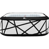 MSPA 73 in. x 27 in. SOHO Premium Square Inflatable Hot Tub and Spa, 4-6 Person, 132 Air Bubble Massage System