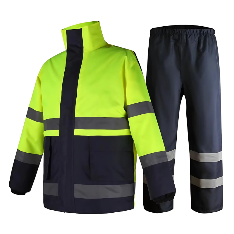 Cartoon Print Multicolour 300D Oxford Raincoat Impermeable PE Full Pants Suit-style Jacket PVC Top Fabric Stock Lot Raincoat