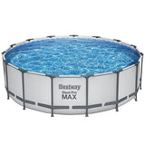 Bestway Steel Pro 15 ft. x 48 in. Round Above Ground Pool Set, 4,231 gal.