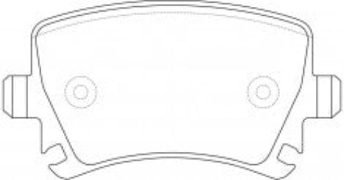 NIBK PN0349 Rear Brake Pads For Audi Skoda Volkswagen