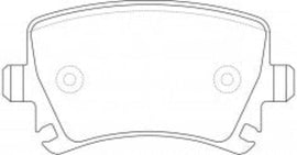 NIBK PN0349 Rear Brake Pads For Audi Skoda Volkswagen