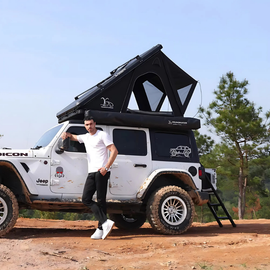 210x130x150cm Aluminum Hard Shell Suv Pop up New Style Triangle Car Roof Top Tent