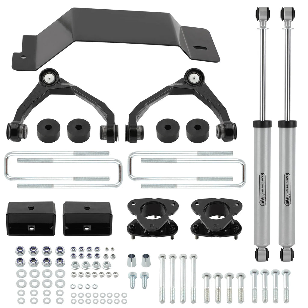 Chevy Silverado / GMC Sierra 1500 4WD 3.5" Lift Kit, Upper Control Arms 2007-2016