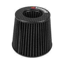 Load image into Gallery viewer, 3.5" Matte Carbon Fiber Dry Air Filter Mushroom Cone Filter Universal 89mm Washable Air Intake Filter