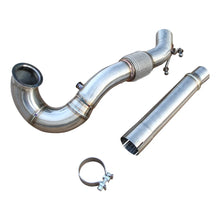 Load image into Gallery viewer, 3.5" SS304 Exhaust Downpipe for 2013+ VW Golf MK7 MK7.5 GTI Jettle Seat Leon Cupra 5F/RS 5E TFSI Audi A3 Downpipe