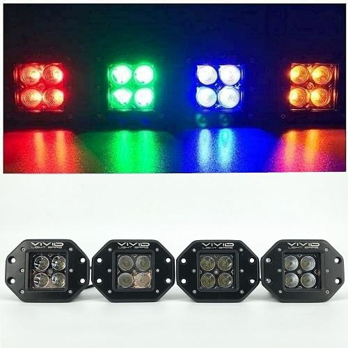 3.2" Dual Color Flush Mount LED Pods-1