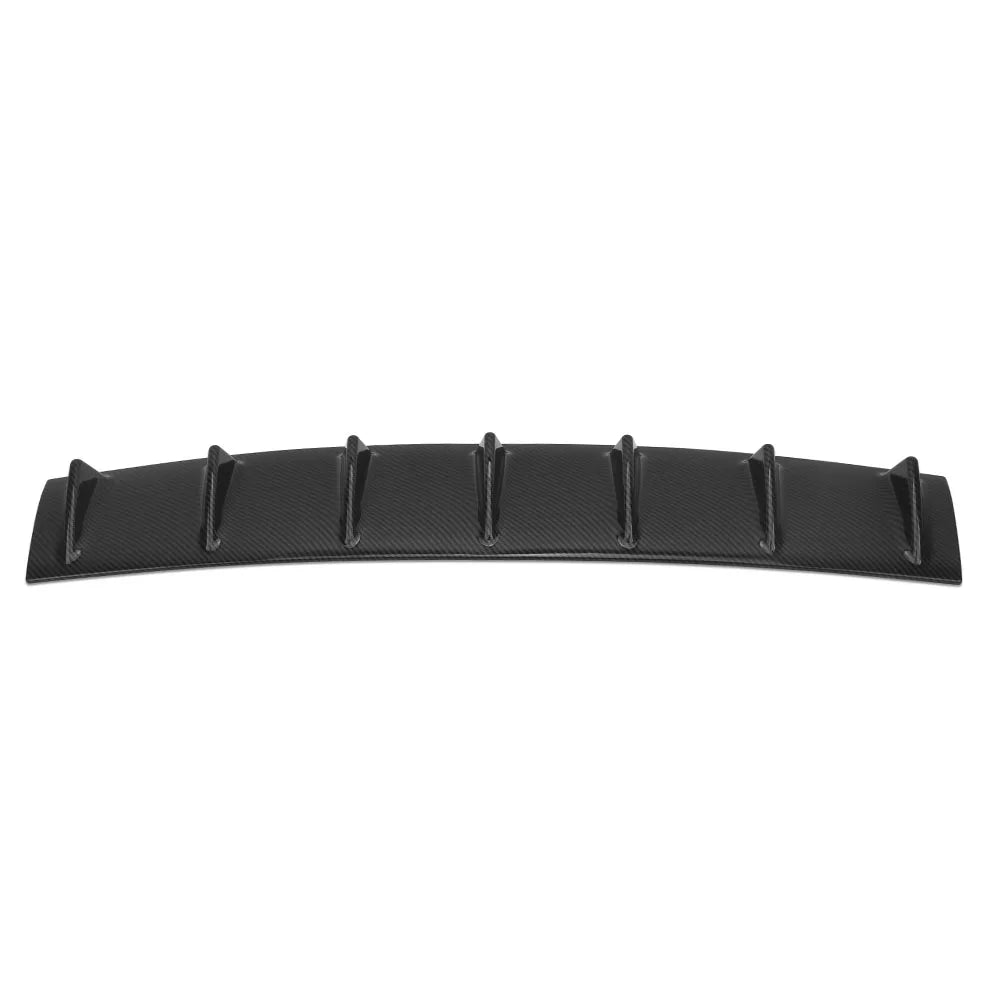 33" X 5" Shark Fin ABS Rear Bumper Splitter 4 Diffuser Fin Canard Universal