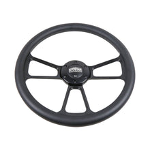 Load image into Gallery viewer, 355mm Universal Half Wrap Microfiber Leather Steering Wheel Black Spoke 6-Bolt 14 Inch Car Steering Wheel