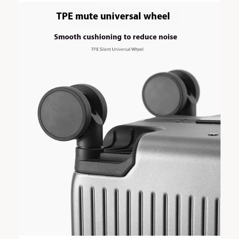 Multifunction Front Open Suitcase for 20 Inch Boarding Luggage Cosmetic Bag With USB Charging and Cup Holder