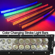 Load image into Gallery viewer, 41.5&quot; Dual Color Strobe Curved Light Bar-3