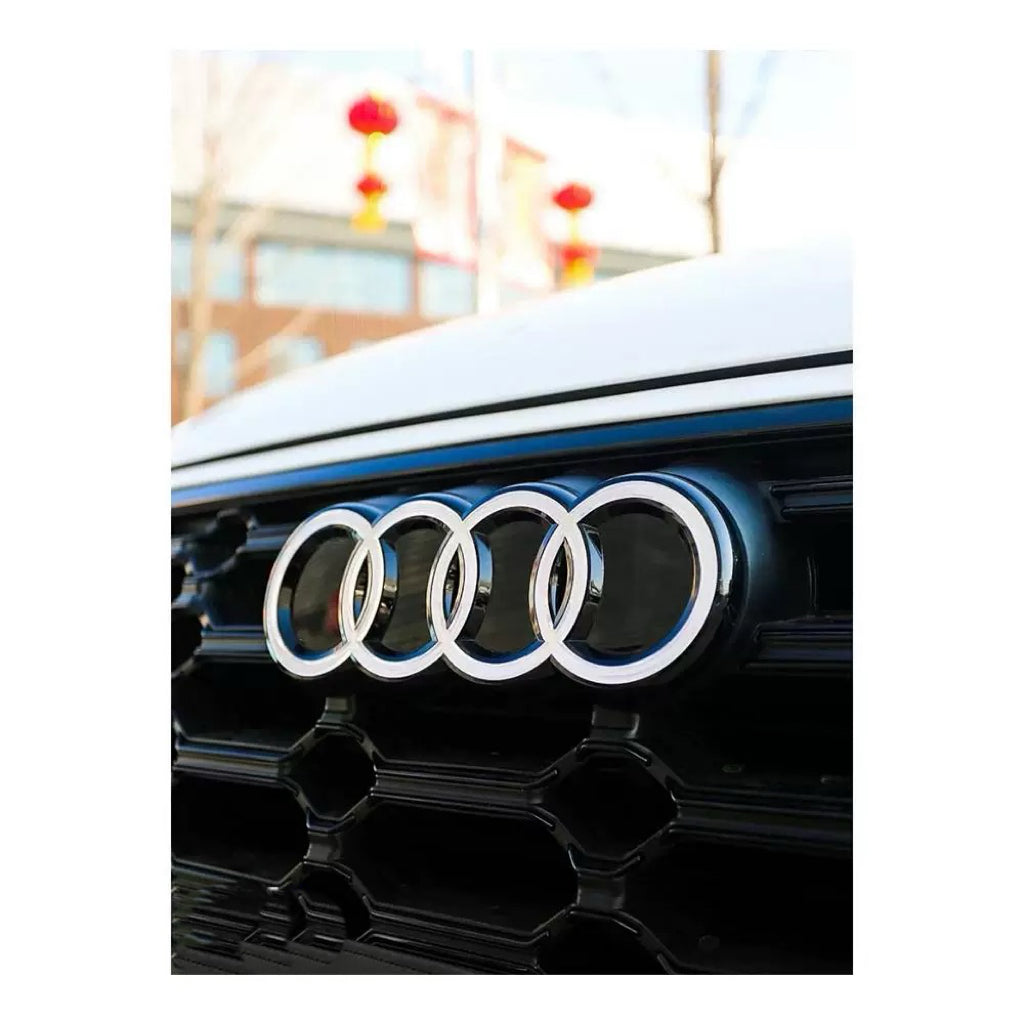 Highest quality crystal dynamic white Audi logo A4 A5 A6 A7 Q5 Q7 led front audi symbol light on the market with 2 years warranty-3