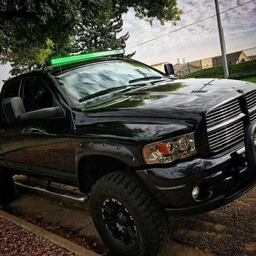 54" Dual Color Strobe Curved Led Light Bar-4