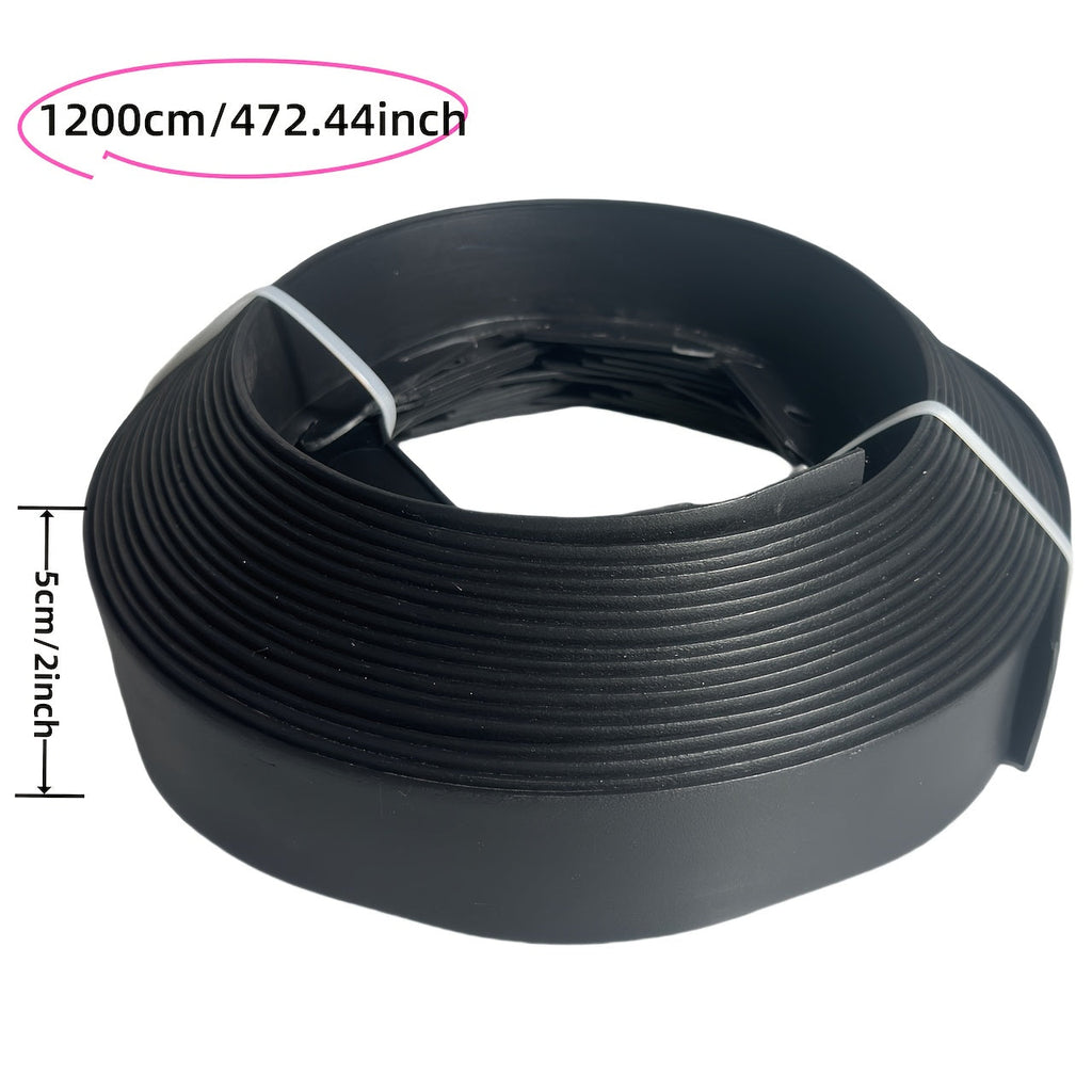 Garden Edging Kit with Nails Black-1