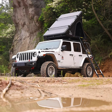Load image into Gallery viewer, 210x130x150cm Aluminum Hard Shell Suv Pop up New Style Triangle Car Roof Top Tent