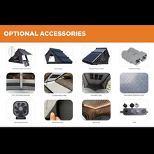 Load image into Gallery viewer, Remaco Camping Triangle Car Rooftop Tent Hard Clamshell Black Gray Aluminum 4 Person Hard Shell Roof Top Tent