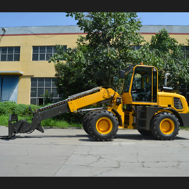 Factory HUAYA 2500 kg 2.5 Ton TL2500 Multi-Attachment Mini Telescopic Wheel Loader Front End diesel Loader with Cab/Euro5