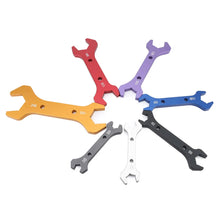 Load image into Gallery viewer, 7 PCS Aluminum Double Ended an Wrench Spanner Tool Kit AN3 to AN20 Hose Line End