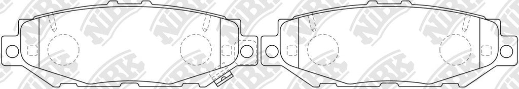 Rear Brake Pads For Lexus Toyota