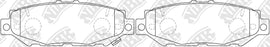 Rear Brake Pads For Lexus Toyota