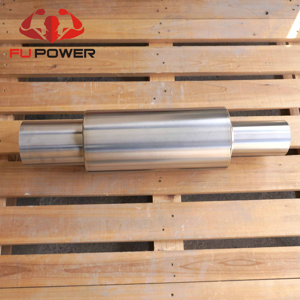 FUP-006 Universal 3.5in Inlet 4.5in Outlet Custom Titanium Muffler 300-350mm