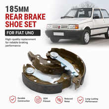 Load image into Gallery viewer, 185mm Rear Brake Shoe Set for Fiat Uno