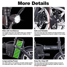 Load image into Gallery viewer, Lightweight E Bike 48V 7.8Ah 250W Folding Bicicleta Electrica 14&quot; Fast Portable Electric Bike
