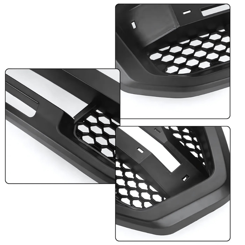 Aftermarket Fit for Ford Ranger Raptor Grille 2018-2020 Black Front Bumper Replacement