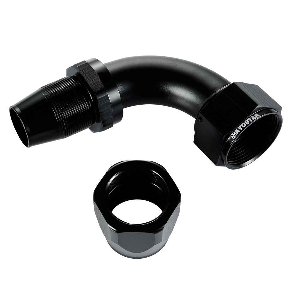 AN4 AN6 AN8 AN10 AN12 AN16 Car 90 Degree Aluminum Alloy Oil Cooler Swivel Oil Fuel Gas Line Hose Pipe Adapter End an Fit
