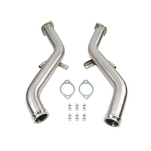 Load image into Gallery viewer, Infiniti Q50 2016-2024 Q60 2017-2022 Nissan Z 2023+ VR30DDTT 3.0T Stainless Exhaust Downpipe - Brushed