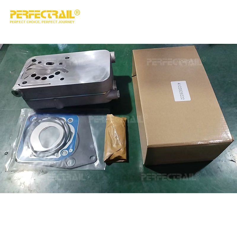 PERFECTRAIL 4123529222 Heavy Duty Truck Parts Air Brake Compressor Cylinder Head for Mercedes Benz Axor 2 Conecto O 345