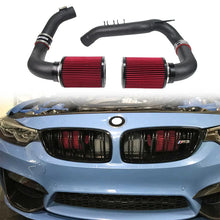 Load image into Gallery viewer, Aluminum Front Mount Air Intake Kit for BMW 2015-2019 M2 M3 F80 M4 F82 F83 S55 3.0L