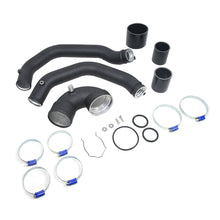 Load image into Gallery viewer, Aluminum Intercooler Charge Pipe Kit for 2014+ BMW M3 M4 F82 F83 F80 S55 Twin Turbo Engine
