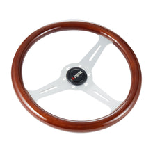 Load image into Gallery viewer, Car Steering Wheel 350mm  Aluminum Spoke Vintage 14'' Flat Wooden Grain