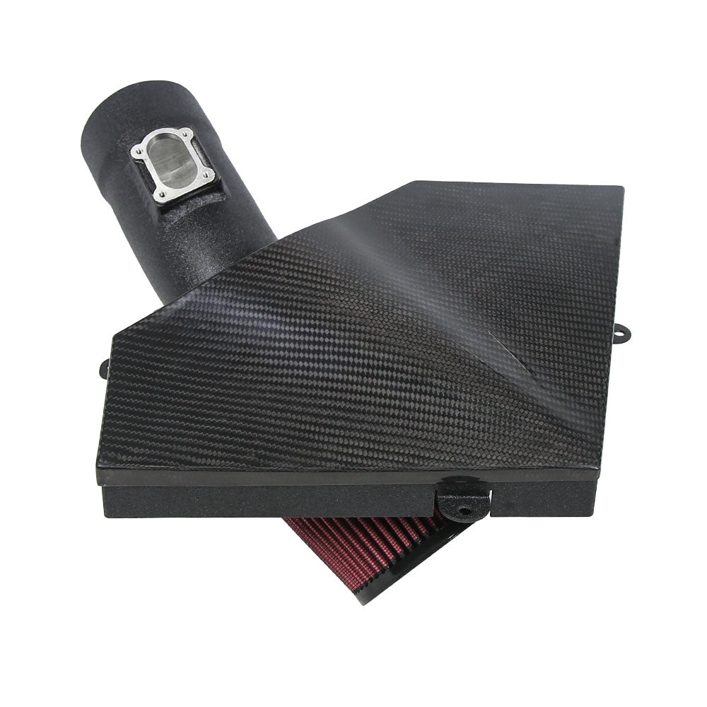 Cold  Air Intake Kit Pipe With Carbon Fiber Heat Shield For MINI Cooper S F55/F56)15-19 L4-2.0L (t) B46/B48