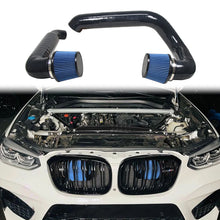 Load image into Gallery viewer, Color Customization Starting From One Piece Front Mount Cold Air Intake System for BMW F97 F98 X3M X4M S58 Engine Silico