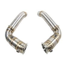 Load image into Gallery viewer, Custom logo Full Race Downpipe for 2011+ for BMW M5 F10 M6 F06 F12 F13 S63 4.4TT New Condition 3'' Pipes Engine Parts