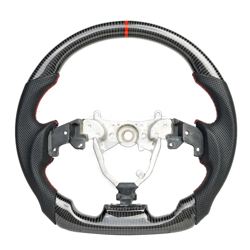 Customized Real Carbon Fiber Flat Sport Universal Steering Wheel Car Accessory for LEXUS IS