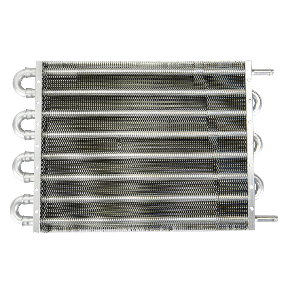 Engine Transmission Oil Cooler Manual Radiator Converter Kit, 15.5''x10''x0.75'' 8-Row Universal Oil Cooler