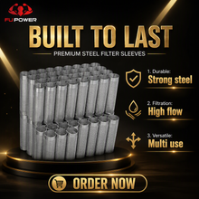 Load image into Gallery viewer, FUP-008 Universal Titanium Perforated Exhaust Tube Drill Pipe 50mm-100mm